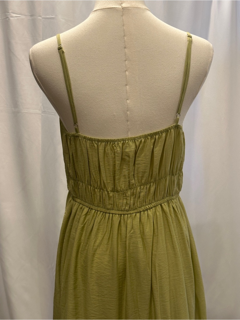 Blu Pepper Lime Green Spaghetti Strap Maxi Dress/NWOT - Picture 4 of 11